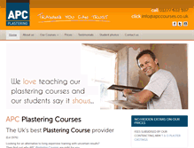 Tablet Screenshot of nvqplasteringcourses.co.uk